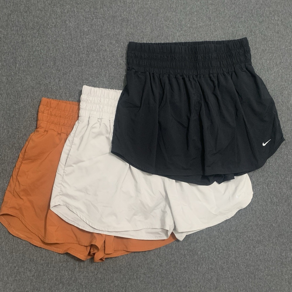 LOT OF 3 - Nike One Dri-Fit Ultra High-Waisted Lined Athletic Shorts Size XL